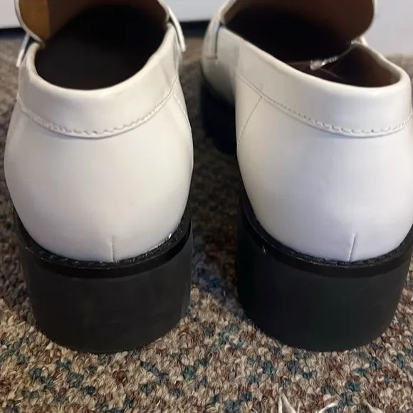 Tory Burch Everly Mini Platform Chunky Signature Logo Flat Loafer Shoe size 11