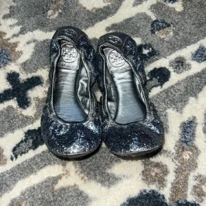 Tory Burch glittery ballet flats