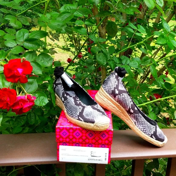 Tory Burch Heather Wedge Espadrilles - NWB