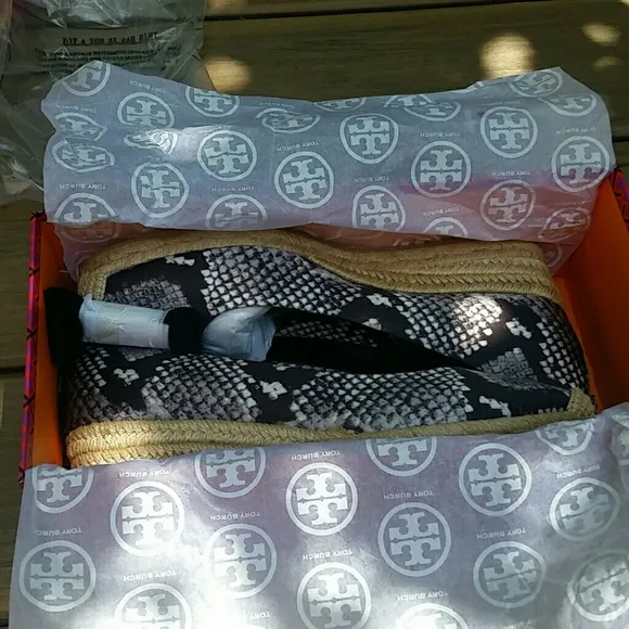 Tory Burch Heather Wedge Espadrilles - NWB