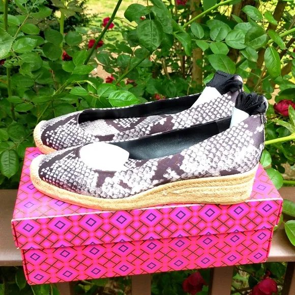 Tory Burch Heather Wedge Espadrilles - NWB