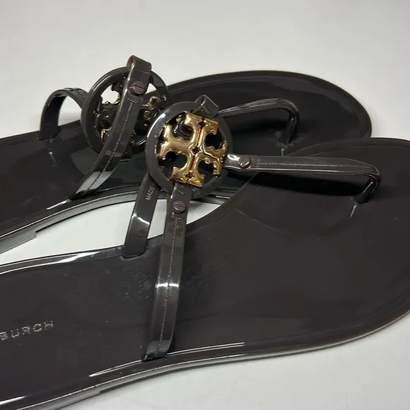 Tory Burch Mini Miller Jelly Thong BlackSandal Women's Size 10 M