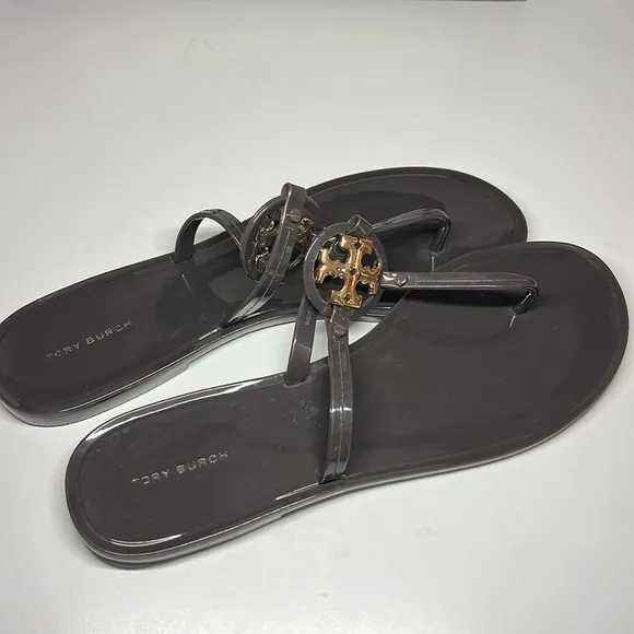 Tory Burch Mini Miller Jelly Thong BlackSandal Women's Size 10 M