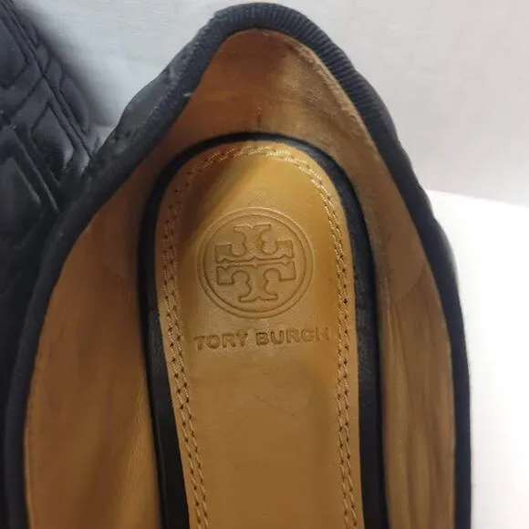 Tory Burch NEW Black Quilted Marion Ballet Flats Size 5.5 M