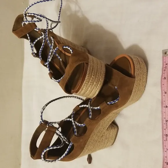 Tory  burch pasitano lace up platform espadrilles
