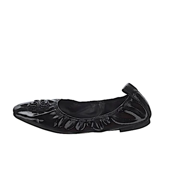 TORY BURCH Patent Leather Ballet Flats black