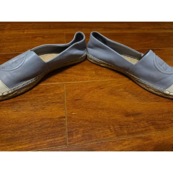 TORY BURCH PLATFORM‎ LEATHER ESPADRILLE SIZE 6