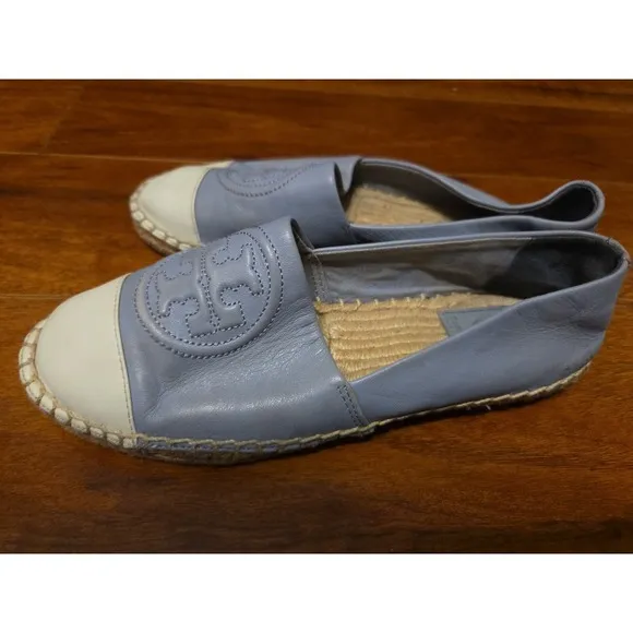 TORY BURCH PLATFORM‎ LEATHER ESPADRILLE SIZE 6