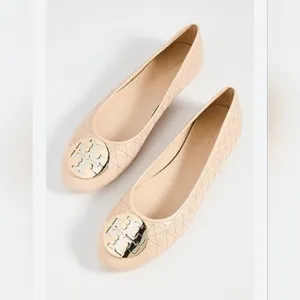 Tory Burch Tan Ballet Flats