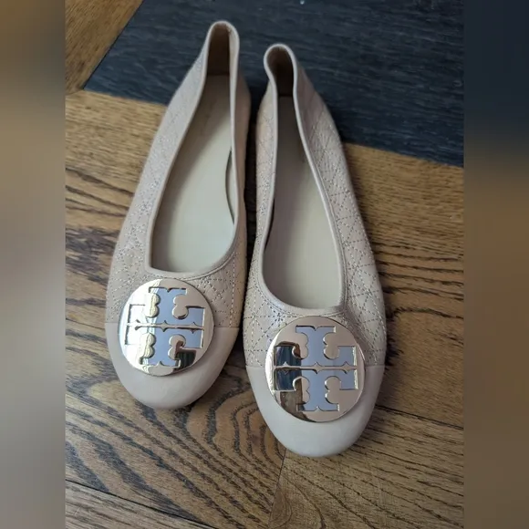 Tory Burch Tan Ballet Flats