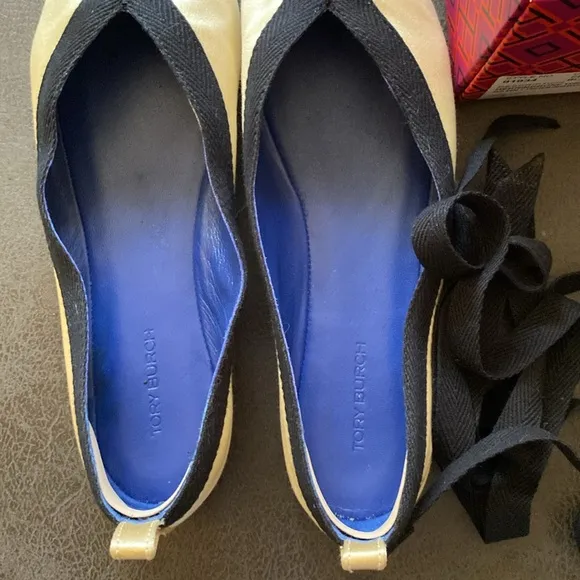 Tory Burch wrap ballet flats