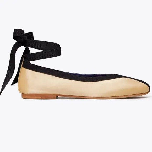 Tory Burch wrap ballet flats