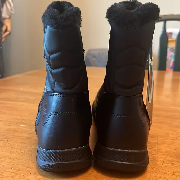 Totes Jarablack Black Thermolite Waterproof Winter Boots Womens Size 10 Medium
