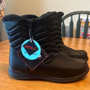 Totes Jarablack Black Thermolite Waterproof Winter Boots Womens Size 10 Medium