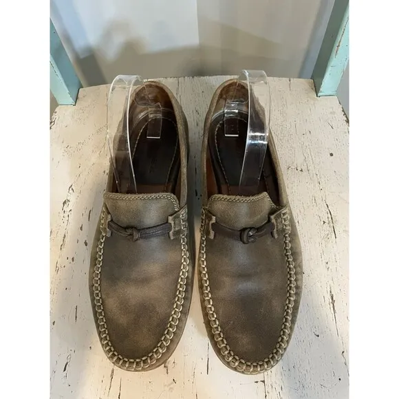 Trask Sawyer Loafers Size 9 Light Brown Slip-on 30-0855 Men’s Leather Knot