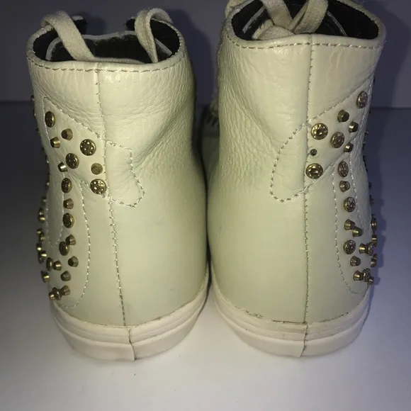 True Religion With Gold Stids Sneakers High Top