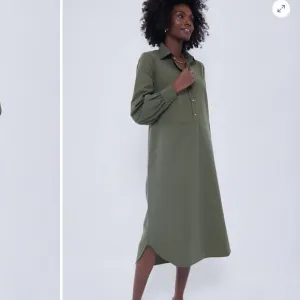 Tuckernuck  Olive Lantern Sleeve Tory Shirt Dress Sz M