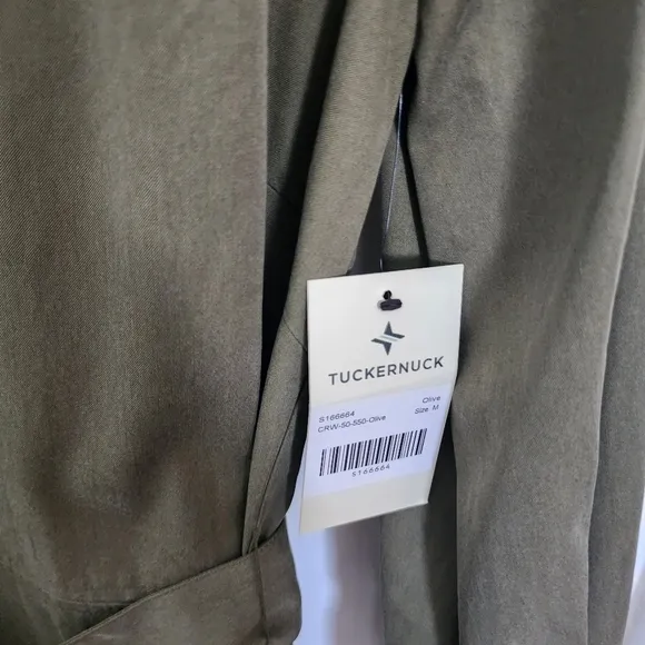 Tuckernuck  Olive Lantern Sleeve Tory Shirt Dress Sz M