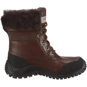 UGG Adirondack II 5446 Womens Obsidian Leather Mid Calf Snow Boots - Size 6