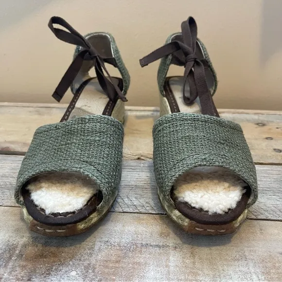 UGG Australia DELMAR Woven ESPADRILLES WEDGE SANDALS