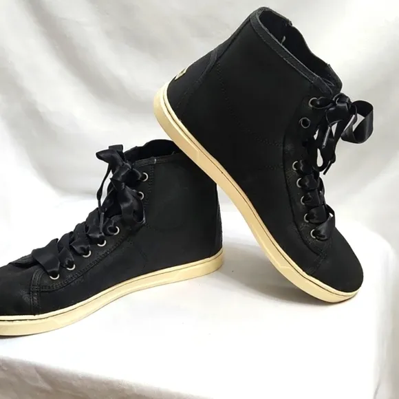 UGG Blaney Crystal Embellished High Top Leather Casual sneakers (w size 10)