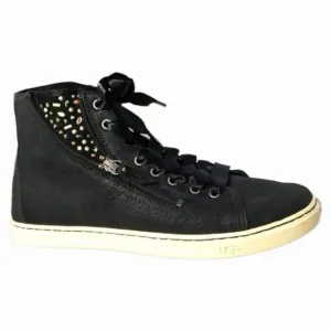 UGG Blaney Crystal Embellished High Top Leather Casual sneakers (w size 10)