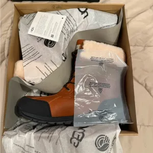 UGG Brown and Black Insulated Rain &amp; Snow Boots