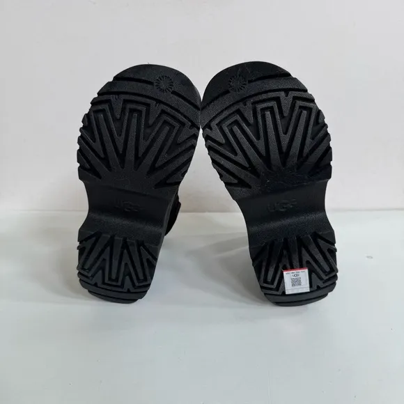 UGG GOLDENRISE BLACK STRAPPY PLATFORM SANDALS US 10