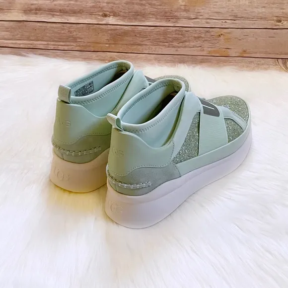 UGG Neutra Chunky Glitter Mint Glitter Sneakers