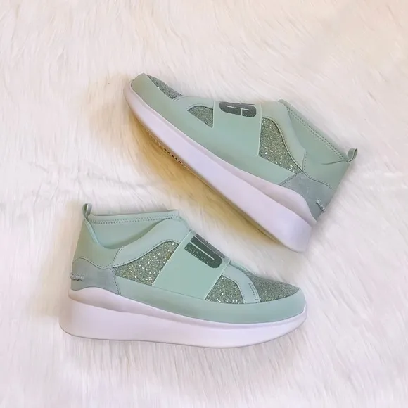 UGG Neutra Chunky Glitter Mint Glitter Sneakers