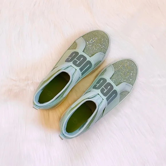 UGG Neutra Chunky Glitter Mint Glitter Sneakers