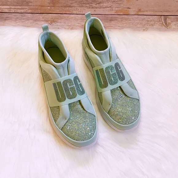 UGG Neutra Chunky Glitter Mint Glitter Sneakers