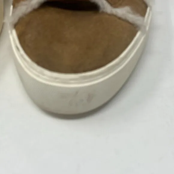 UGG Olli Heritage Sneakers high top women 11 tan sherpa suede