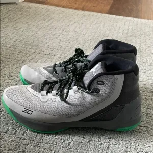 Under Armour Gray and Black High-Top Sneakers