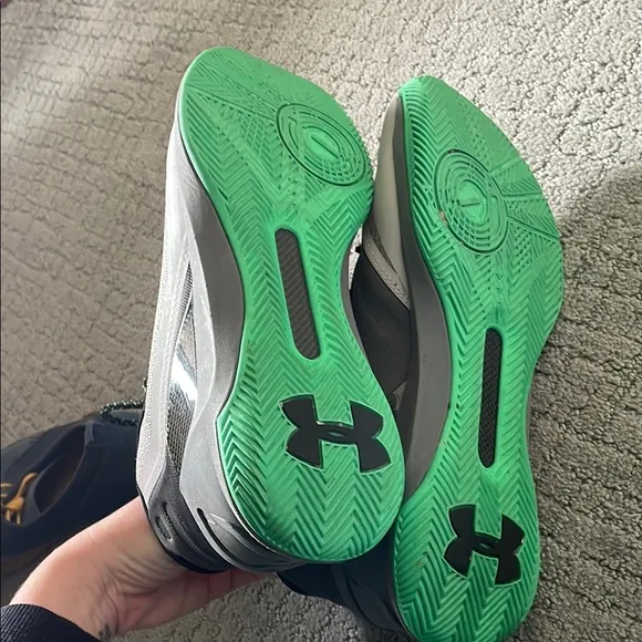 Under Armour Gray and Black High-Top Sneakers