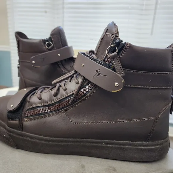 Used Giuseppe Zanotti Brown Sneakers with Chunky Sole