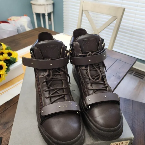 Used Giuseppe Zanotti Brown Sneakers with Chunky Sole
