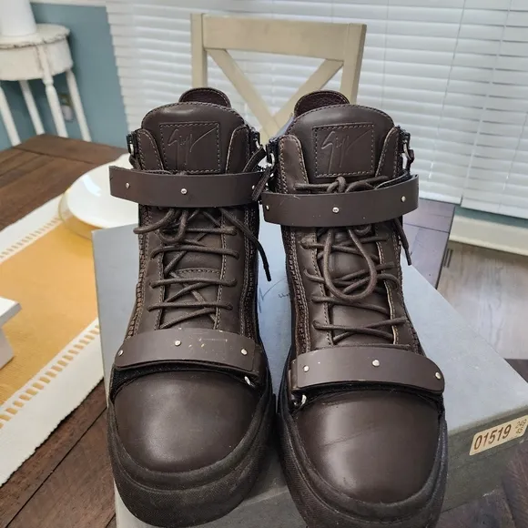 Used Giuseppe Zanotti Brown Sneakers with Chunky Sole