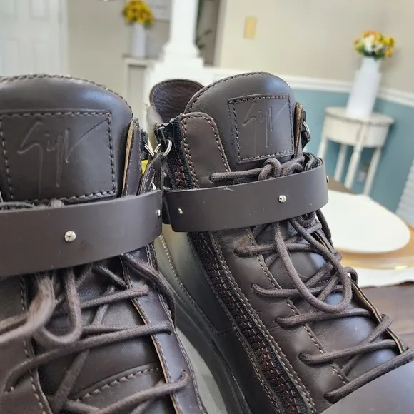 Used Giuseppe Zanotti Brown Sneakers with Chunky Sole
