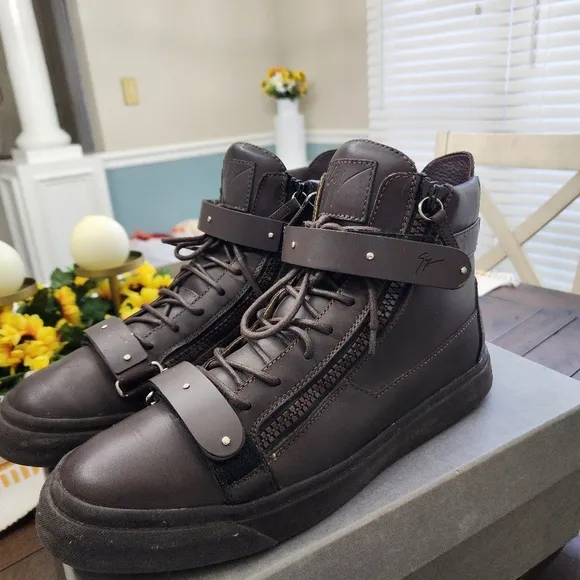 Used Giuseppe Zanotti Brown Sneakers with Chunky Sole