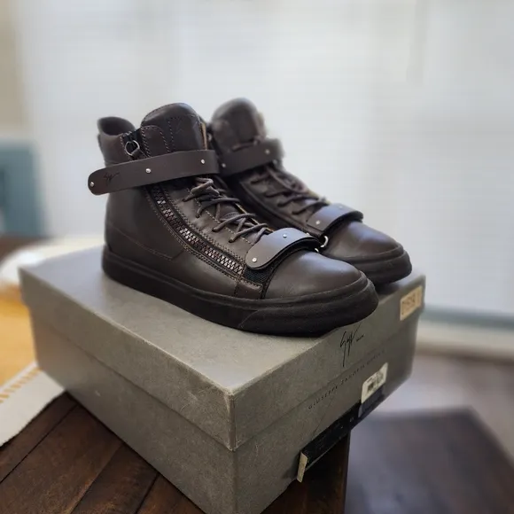 Used Giuseppe Zanotti Brown Sneakers with Chunky Sole