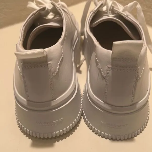 Vagabond Women's Size 40 Stacy Platform Sneakers White Leather Chunky Classic