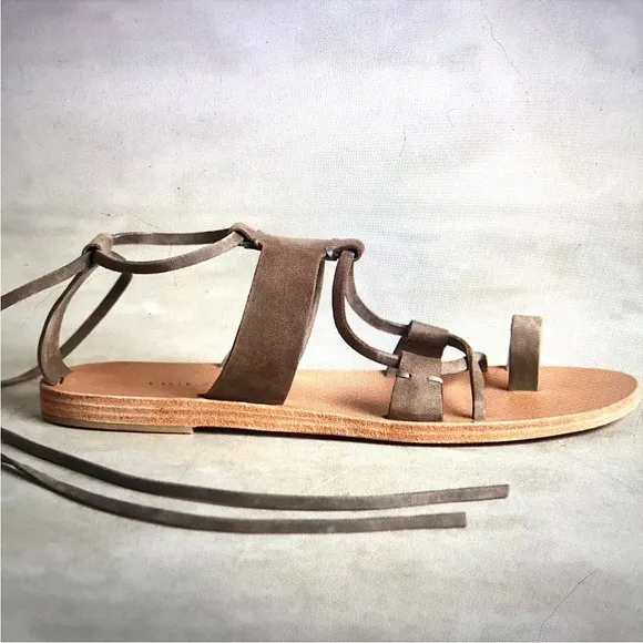 Valia Gabriel Leather Greek Sandals Size 7