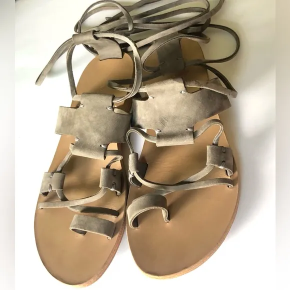Valia Gabriel Leather Greek Sandals Size 7