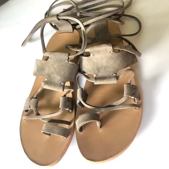 Valia Gabriel Leather Greek Sandals Size 7
