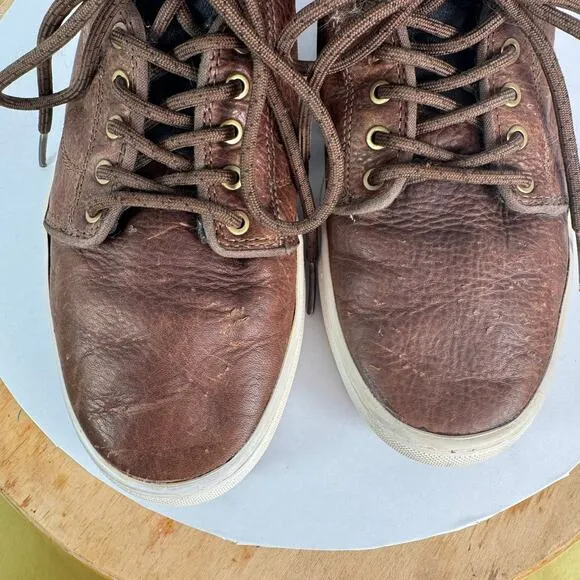 Vans OTW Collection Alomar Brown Leather High Top Sneakers Indie Mens Size 8
