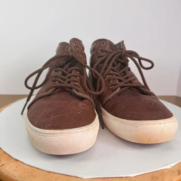 Vans OTW Collection Alomar Brown Leather High Top Sneakers Indie Mens Size 8