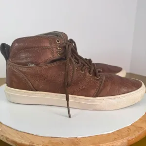 Vans OTW Collection Alomar Brown Leather High Top Sneakers Indie Mens Size 8