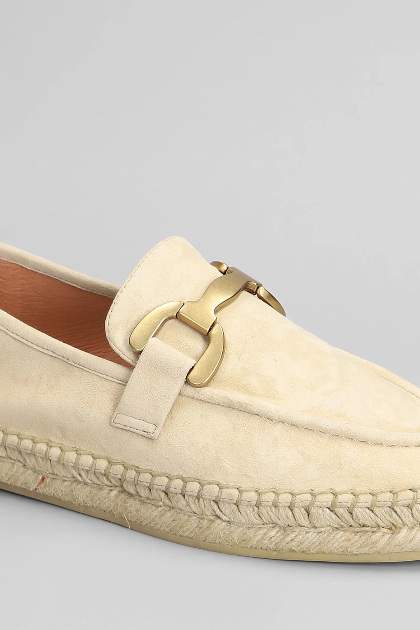 Vela Loafer Espadrilles in beige suede