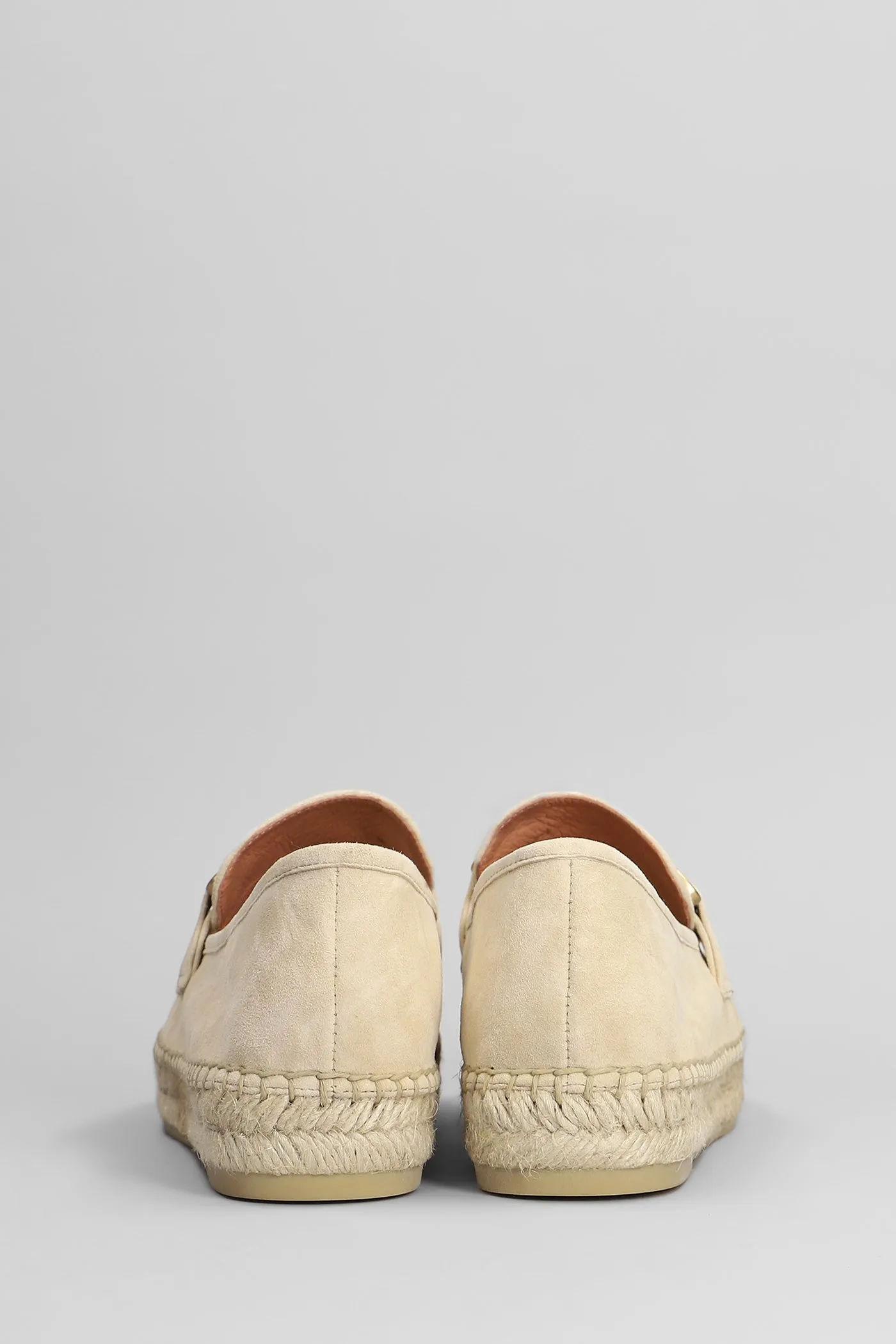 Vela Loafer Espadrilles in beige suede